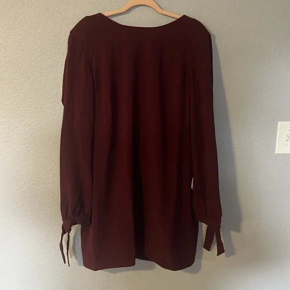 Dress the Population Burgundy Long Sleeve Dress - NWT - Picture 2 of 8